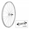 Rueda delantera 26" QR cierre rapido para V-brake plata
