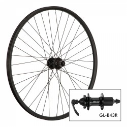 Rueda trasera 26" HG  freno a la llanta alum Negra